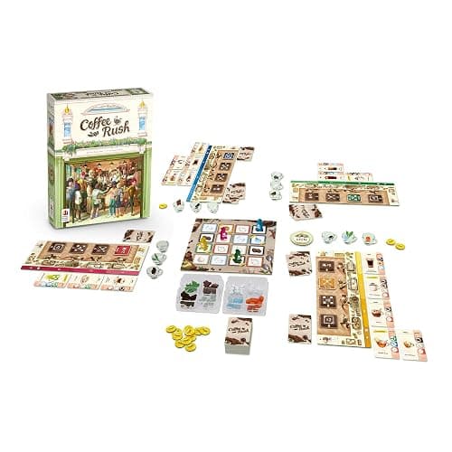 Korea Board Games Coffee Rush Board Game - Brew Up Success in a Quick, Addictive, and Fun Coffee Adventure! Strategy Game for Kids & Adults, Ages 8+, 2-4 Players, 30 Minute Playtime thumbnail 4