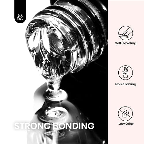 beetles Gel Polish 2 Pcs 15ml Nail Glue Kit for Acrylic Nails, 5 in 1 Super Strong Brush in Nail Gel Glue for False Nails Tips and Gel Nail Polish Led Lamp Required Nail Art Gift thumbnail 4
