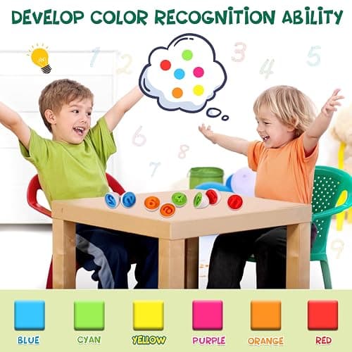 LOOIKOOS Matching Eggs for Toddlers-12PCS Preschool Educational Learning Color & Number Recognition Sorting Skills,Easter Gifts Basket Stuffers thumbnail 3