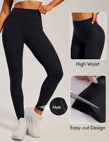 IUGA Invisible Scrunch Butt Lifting Leggings for Women No Front Seam Workout Leggings with Pockets Tummy Control Yoga Pants thumbnail 5
