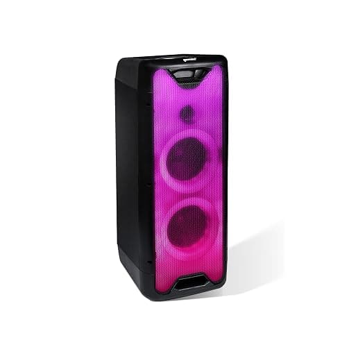 Gemini Bluetooth Party Speaker 800W with LED Lights, Dual 6.5” Woofers, Mic & Guitar Inputs, TWS Pairing, USB/FM/AUX/Bluetooth Playback, 16 Hr Battery – Portable Speaker for Parties (GLS-550) - Image 1