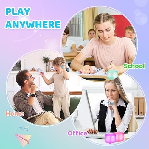 APLIST Squishy Fidget Toys Stress Cube, 4 Pack Solid Ice Cube High Density Malt Sugar Filled, Sensory Anxiety Relief Item for Kids Adults, Quiet Fidgets for Classroom, Calming Toys for ADHD thumbnail 5