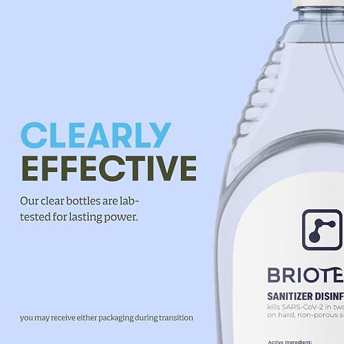 BRIOTECH Sanitizer Disinfectant Hypochlorous, Nursery, 1 Gallon Refill | Kill 99.99% of viruses, bacteria, control mold, eliminate odor, gentle for nursery, play rooms, food contact surfaces thumbnail 6
