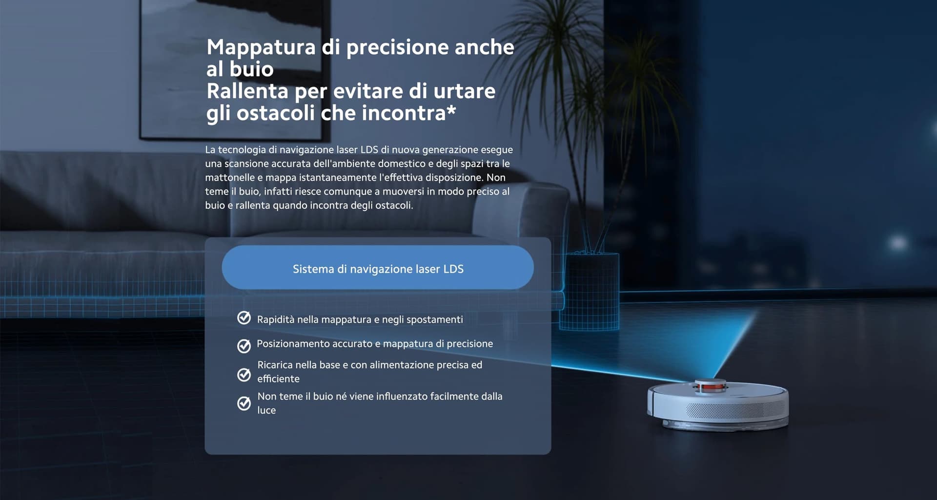 XIAOMI Robot Vacuum X10 - Robot aspirador e limpa-chão com sistema inteligente de navegação a laser (LDS), sucção de 4000 Pa, base de auto-esvaziamento, 5200 mAh, branco thumbnail 6