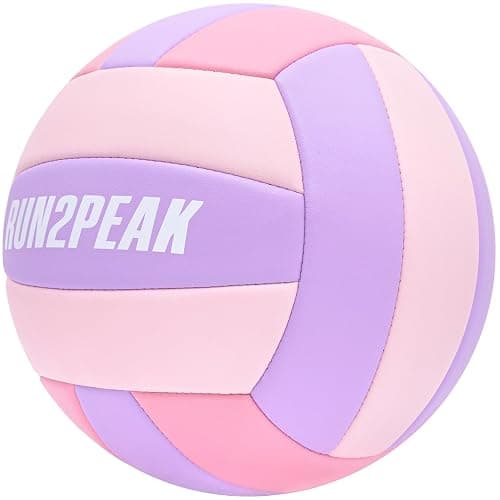 RUN2PEAK Soft Touch Volleyball Ball Gifts for Teen Girls Kids Youth Team Beginners Durable Volleyballs for Outdoor Indoor Beach Pool Water Play Official Size 5 Training Practice Volley Ball thumbnail 3