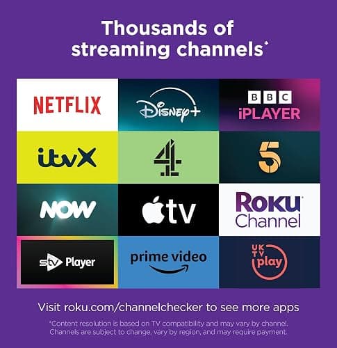 Veltech 50 Inch Smart TV 4K – UHD Roku TV with Freeview, Netflix, Apple TV+, BBC iPlayer, HDR, Dolby Audio, Voice Control, HDMI, USB – Smart TV for Living Room or Home Theatre [Energy Class G] thumbnail 6