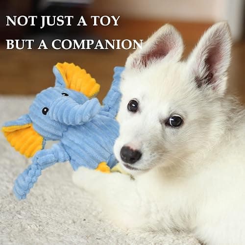 LECHONG 5 Pack Tough Dog Toys Stuffed Squeaky Dog Toys Assortment Plush Animal Dog Toy Value Bundle Puppy Pet Dog Toys for Small Medium Large Dogs thumbnail 6