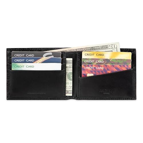 GUESS Men's Classic Bifold Wallet with Card Slots, Bill Compartment and Id Window thumbnail 6