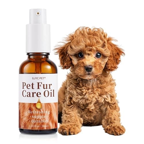 GJYC PET Pet Fur Care Oil - Detangles, Reduces Shedding - Adds Shine with Collagen & Natural Oils - Leave-in Conditioner for Dogs & Cats - 1.01 fl. oz - Image 1