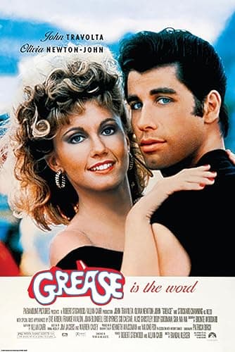 BUY ART FOR LESS Officially Licensed Grease The Movie Advertising 24 X 36 Inch Poster - Decorative Print - Poster Paper - Ready to Frame - Image 1