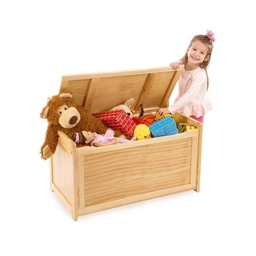 Melissa & Doug Wooden Toy Chest - Light Wood Furniture for Playroom, Blonde Kids Toy Box, Wooden Box Storage Organizer, Children's Furniture Chest thumbnail 4