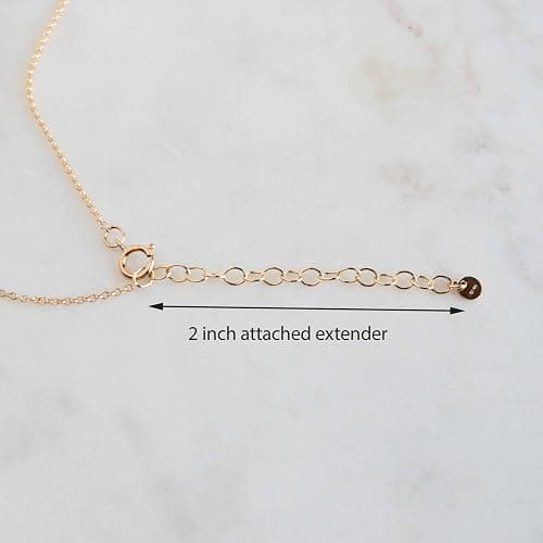 Austin Down to Earth, Tiny Cross Necklace, Simple Gold Cross Necklaces for Women, 14k Gold Filled Chain, Christian Gift for Baptism Confirmation Graduation thumbnail 6