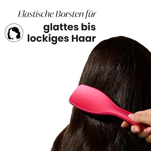 Tangle Teezer Ultimate Detangler Haarbürste – Nasses & Trockenes Haar – Entwirrungsbürste für Alle Haartypen – Zweistufige Borsten Reduzieren Haarbruch & Knoten – Afterparty Rosa mit Chrom-Finish thumbnail 3