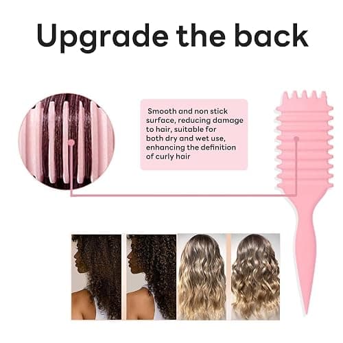 Curl Defining Brush，Newest Boar Bristle Styling Brush for Curly Hair,Detangle, and Enhance Curls for Both Women and Men, Minimizing Pulling (#2, 135g) thumbnail 4