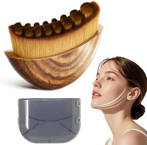 Lymphatic Contour Face Brush for Sculpting – Anti-Puffiness, Detox & Lift, Improves Skin Glow & Absorption – Precision-Fit Massager for Daily Tension Relief (Gray) - Image 1
