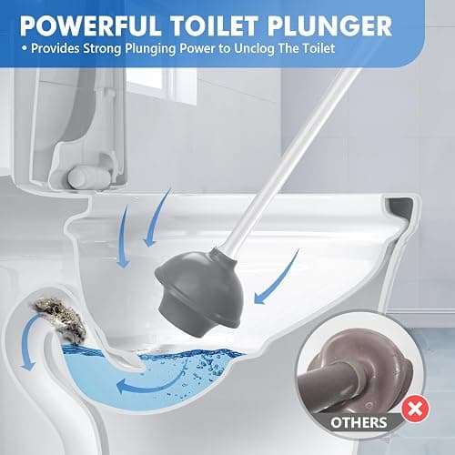 Toilet Plunger and Brush thumbnail 3