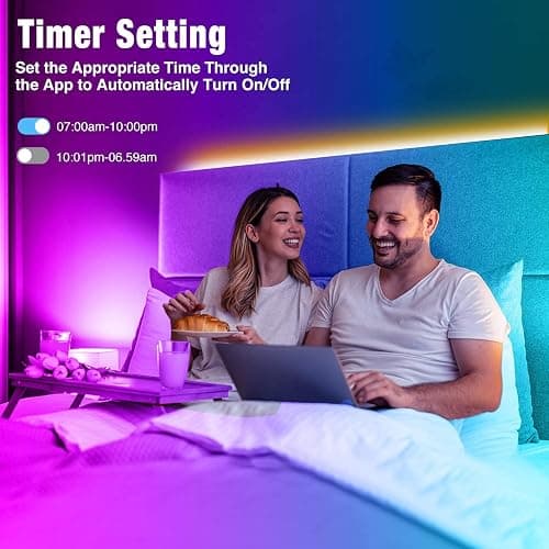 Led Lights for Bedroom 65.6ft, REEMEER Led Lights Music Sync Color Changing Led Strip Lights with App Control and Remote, Led Light Strip Used for Party, Home Decoration thumbnail 3
