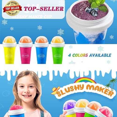 RELPOM Slushie Cup, Funny Slushy Maker Cups, Cool Stuff Things Gadgets, Stocking Stuffers White Elephant Gifts Party Favors, Christms Classroom Gifts and Prizes for Boys Girls Teens Students thumbnail 7