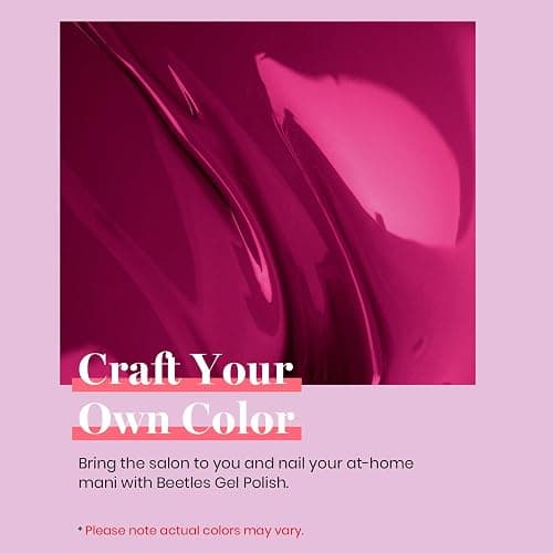 Beetles Wine Red Gel Nail Polish, Burgundy Red Plum Winter Gel Polish Soak Off Uv LED Lamp Nail Art Manicure Salon DIY Design at Home Gifts for Women 0.51 Fl Oz thumbnail 5