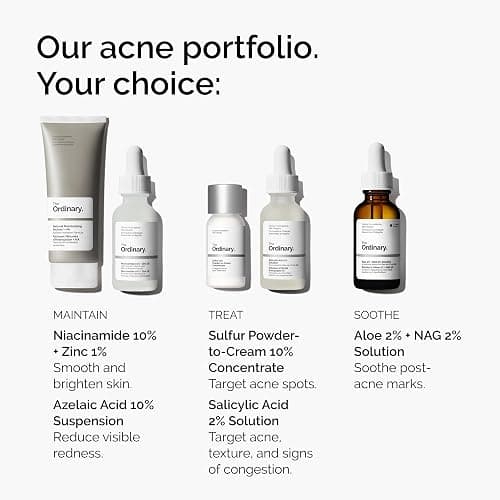 The Ordinary Sulfur 10% Powder-to-Cream Acne Spot Treatment Concentrate, Reduces Pimple Size and Zit Redness, 0.18 Oz thumbnail 9