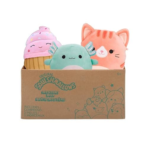 Squishmallows SQCR04665 - Mystery Box, enthält 3x 20cm Überraschungs-Squishmallows, offizielles Jazwares Plüsch, Mystery 3er-Pack Plüsch thumbnail 4