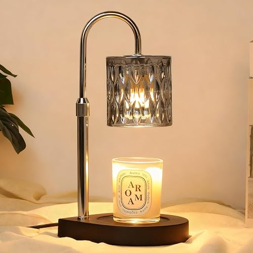 GEEZO Fragrance Candle Warmer Lamp，Electric Candle Warmer with Timer & Dimmer，Mom Christmas Birthday Gifts for Women, House Warming Gifts New Home Bedroom Decor - Image 1