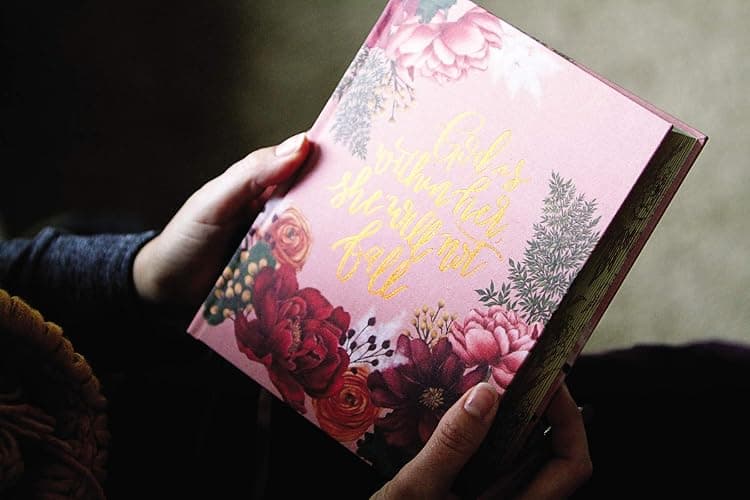 NIV, Artisan Collection Bible, Cloth over Board, Pink Floral, Designed Edges under Gilding, Red Letter, Comfort Print thumbnail 11