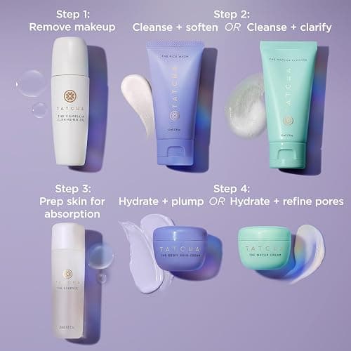 TATCHA Mini Favorites Set | Travel Sized Bestselling Cleansers, Essence, and Moisturizers | $120 Value thumbnail 3