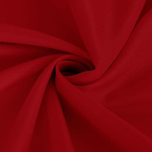 Fitable 6 Pack Red Round Table Clothes - 70 Inches in Diameter - Stain Resistant and Washable Tablecloths, Polyester Fabric Table Covers for Wedding, Party, Banquet, Gathering thumbnail 9
