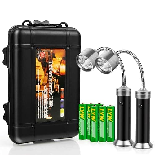 KOSIN Barbecue Grill Light Magnetic Base Super-Bright LED BBQ Lights-360 Degree Flexible Gooseneck, Gifts for Men Dad Boyfriend, Traeger Pit Boss Smoker Grill Accessories, Batteries Included-Pack of 2 thumbnail 7
