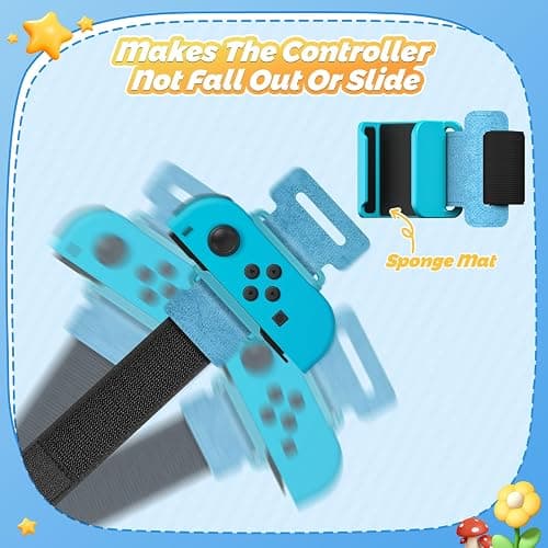 4 Pack Wrist Bands for Nintendo Switch Just-Dance 2026 2025 2024 2023 and for Zumba Burn It Up for Joy-Con, Adjustable Elastic Straps Switch Dance for Switch/OLED Joypad Controller for Adult and Kids thumbnail 4