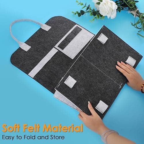 JUXYES Wall Hanging Cat Teaser Wand Toy Holder, Portable Cat Feather Wand Toy Storage Bag, Wall Durable Cat Feather Teaser Wand Toy Organizer, Help Keep Teaser Wand Toy Neat and Tidy thumbnail 6