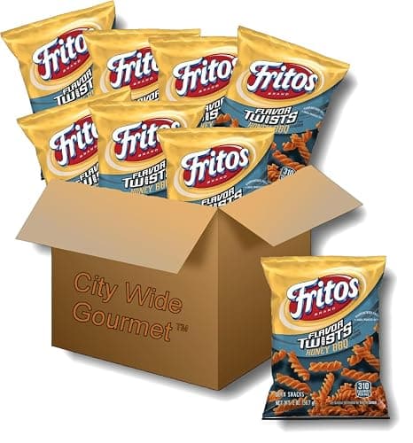 Fritos Honey BBQ Flavored Twists,2 ounce bags (Pack of 8), Bundled by City Wide Gourmet - Image 1