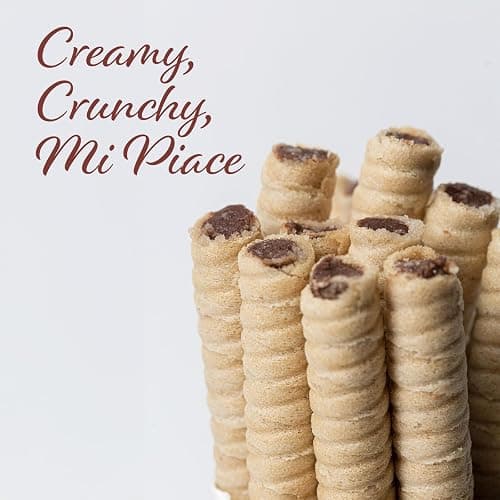 Pirucream Rolled Wafers with Chocolate Hazelnut, Organic Alkaline 100% Cocoa – No Trans-Fat, Preservatives, Colorants or Additives and without Palm Oil (300Gr/ 10.58Oz each one – 1 Pack Tin) thumbnail 5