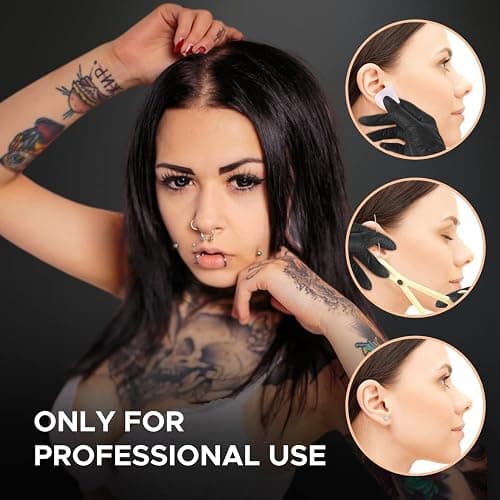 BodyJ4You 156PC Body Piercing Kit with Needles - Belly Button Ring Nose Septum Tragus Cartilage Industrial - Horseshoe Hoop Barbell Labret Stud Captive Spike - 14G 16G 18G 20G Random Mix Body Jewelry thumbnail 3