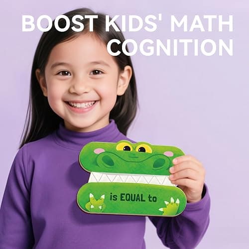 Dotimo 5 Pcs Magnetic Math Symbols, Greater Than Less Than Alligator Signs for Math Problem Solving, 1st Grade Math Manipulatives for School Classroom (5 Magnetic Math Signs) thumbnail 7