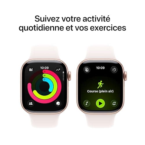 Apple Watch Series 11 [GPS 42 mm] Montre connectée avec boîtier Or Rose et Bracelet Sport Rose Tendre. Score de Sommeil, Moniteur d’activité, Suivi de la santé, écran Toujours activé thumbnail 3