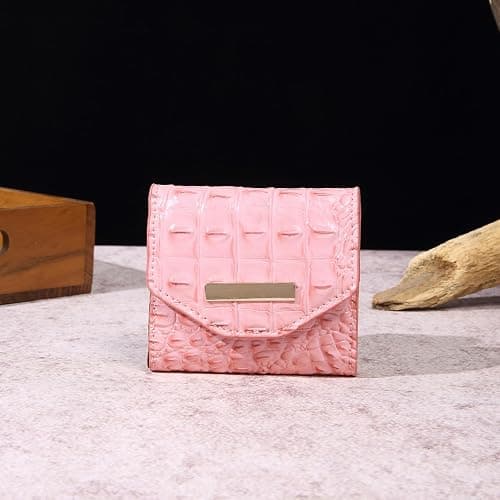 Makcr Joacbv Crocodile Small Wallets Short Vintage Leather Credit Card Holder Luxury Clutch Mini Coin Purse for Women thumbnail 2