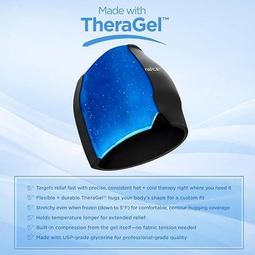 TheraICE Headache Relief Cap, Migraine Ice Pack Mask Products, Women Cooling Gel Hat, Face Cold Compress Head Wrap for Her Stress. Great Birthday Gift for Mom, Sister, Grandma, Girlfriend, & Teacher thumbnail 4