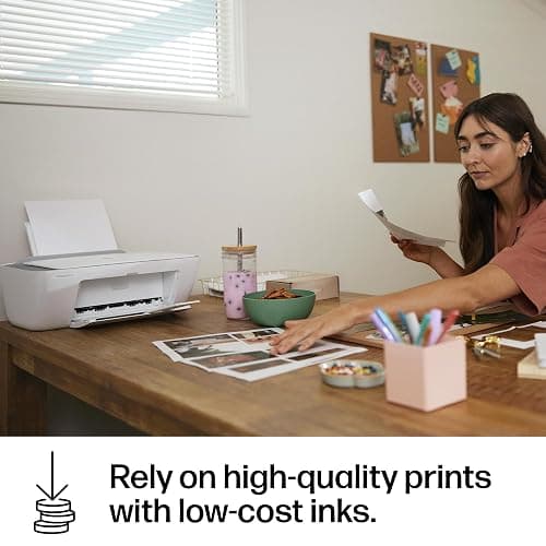 HP DeskJet 2855e Wireless All-in-One Color Inkjet Printer, Scanner, Copier, Best-for-home, 3 month Instant Ink trial included. This printer is only 2.4 ghz capable. (588S5A) thumbnail 14