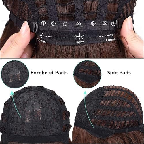 YOGFIT Women's Teen Superhero Purple Short Straight Wig with Widow's Peak Synthetic Cosplay Wig for Halloween Costume Party Anime Wig thumbnail 5