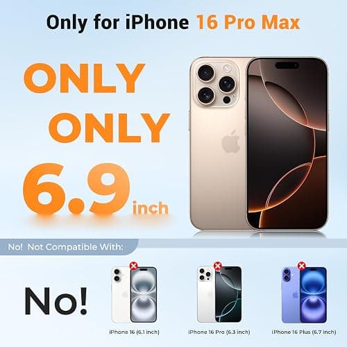 vnnink for iPhone 16 Pro Max Case Desert Gold | Compatible with Magsafe,Military Grade Drop Protection,Magnetic Matte Translucent Phone Cover with Screen Protector thumbnail 2