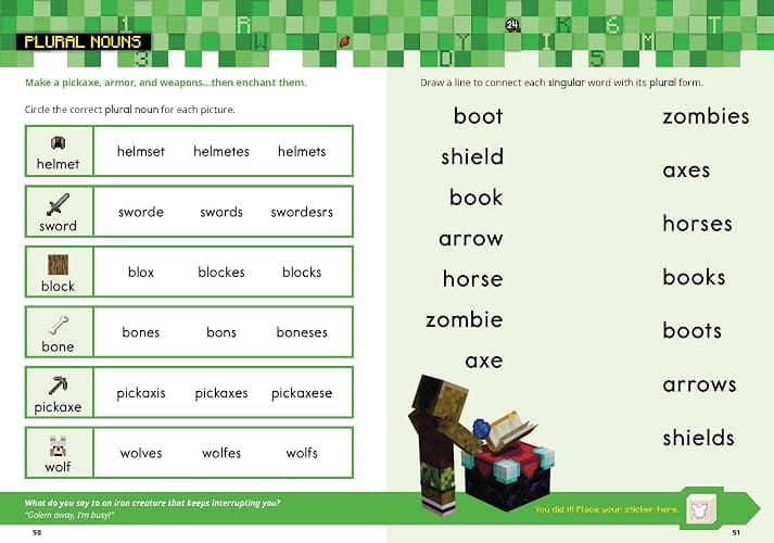 Official Minecraft Workbook: Grade 2 thumbnail 3