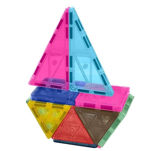 CreateOn Crayola Limited Edition Retro PIP Magnetic Tiles Set, Building Set for Kids, STEM Toys for Boys and Girls Ages 3 and Up, 14-Piece Set thumbnail 4