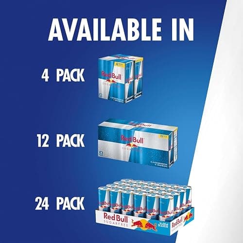 Red Bull Sugar Free Energy Drink with 80mg Caffeine plus Taurine & B Vitamins, 8.4 Fl Oz, Pack of 8 Cans thumbnail 9
