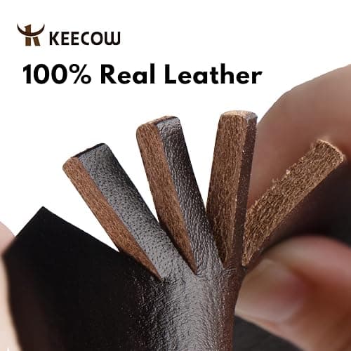 KEECOW Men's 100% Italian Cow Leather Belt thumbnail 6