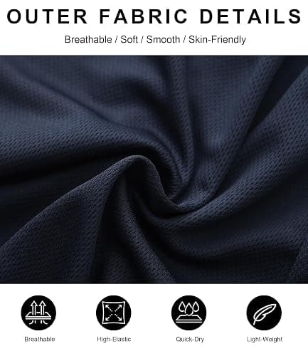Kinglaman 4 Pack Mens 2 in 1 Running Workout Shorts with Liner, Gym Athletic Quick Dry Sport Shorts with Pockets thumbnail 3