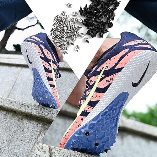 Nuolifee 1/4 Inch Track Spikes, 100 Pieces Steel Track Shoe Spikes Replacements and Spike Wrench for Sports Running Track Shoes thumbnail 7