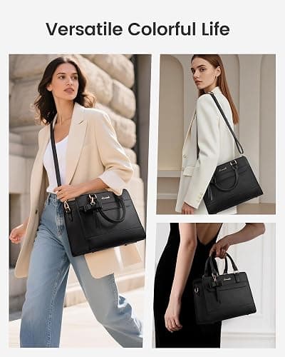 LOVEVOOK Purses for Women,Leather Tote Purse and Handbags,Satchel Shoulder Crossbody Top Handle Bags with Zipper thumbnail 2