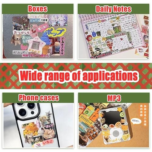 Japanese Sticker Book,45 Sheets of Romantic Memory Series Manga Style Japanese Stickers for Journaling Scrapbooking thumbnail 3